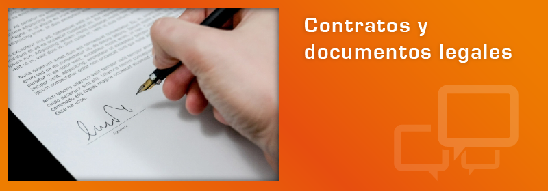 Contratos y documentos legales